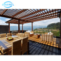 Modern Design Customized Powder Coat Motorized Outdoor Waterproof Profile Aluminum Frame Pergola